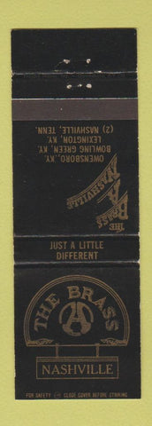 Matchbook Cover - The Brass Nashville TN