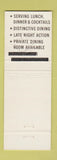 Matchbook Cover - Happy Landing Restaurant Disco Pittsburgh PA