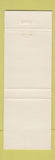Matchbook Cover - Johnny Patton Show Nashville TN WORN