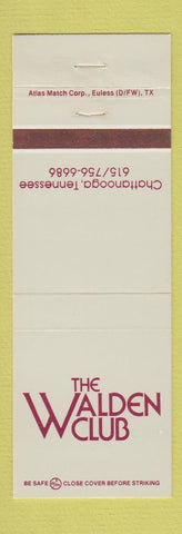 Matchbook Cover - Walden Club Chattanooga TN