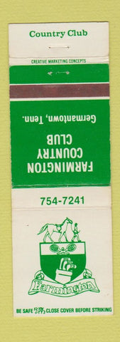 Matchbook Cover - Farmington Country Club Germantown TN