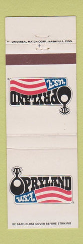 Matchbook Cover - Opryland USA Nashville TN