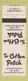 Matchbook Cover - The Cotton Patch Restaurant Murfreesboro TN WEAR