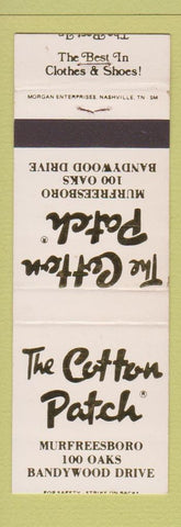 Matchbook Cover - The Cotton Patch Restaurant Murfreesboro TN WEAR