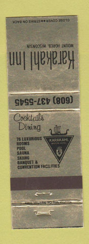 Matchbook Cover - Karakahl Inn Mount Horeb WI WEAR