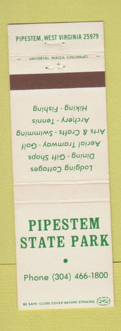 Matchbook Cover - Pipestem State Park Pipestem WV