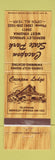 Matchbook Cover - Cacapon State Park Berkeley Springs WV
