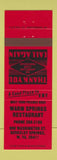 Matchbook Cover - Warm Springs Restaurant Berkeley Springs WV RED