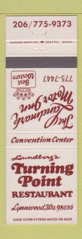 Matchbook Cover - Lundberg's Turning Point Restaurant Lynnwood WA