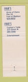 Matchbook Cover - Ivar's Fish Bar Captain's Table Seattle WA