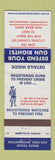 Matchbook Cover - Citizens Committee Right To Bear Arms guns Bellevue WA