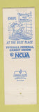 Matchbook Cover - Tyndall Federal Credit Union Panama City FL