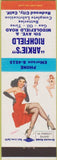 Matchbook Cover - Richfield oil gas Redwood City CA pinup