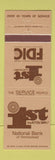 Matchbook Cover - First National Bank Homestead FL #2 BROWN