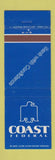 Matchbook Cover - Coast Federal Bank Bradenton Naples FL