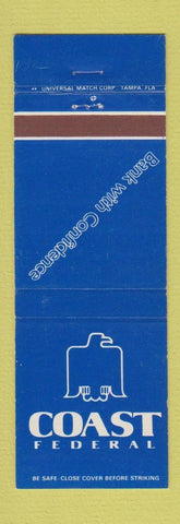Matchbook Cover - Coast Federal Bank Bradenton Naples FL