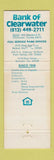Matchbook Cover - Bank of Clearwater FL