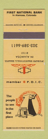 Matchbook Cover - First National Bank Alamosa Colorado