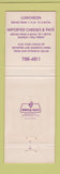 Matchbook Cover - London Wine Bar San Francisco CA WEAR