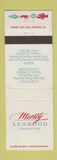 Matchbook Cover - Monty Seafood Restaurant Denver Colorado