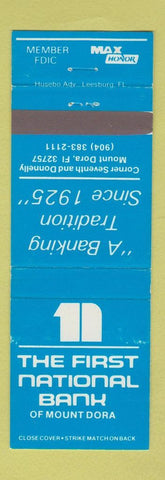 Matchbook Cover - First National Bank Mount Dora FL