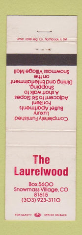 Matchbook Cover - The Laurelwood Snowmass Village Colorado