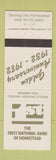 Matchbook Cover - First National Bank Homestead FL