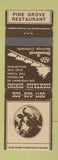 Matchbook Cover - Pine Grove Restaurant Steamboat Springs Colorado WEAR