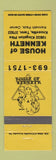 Matchbook Cover - House of Kenneth Knoxville TN girlie