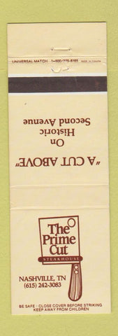 Matchbook Cover - The Prime Cut Steak House Nashville TN