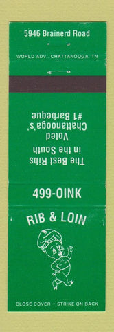 Matchbook Cover - Rib & Loin Restaurant Chattanooga TN