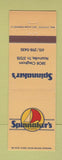 Matchbook Cover - Spinnaker's Restaurant Nashville TN