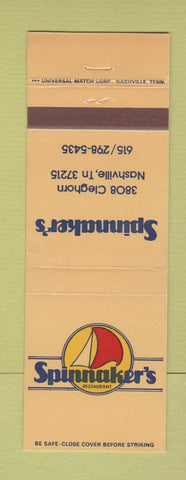 Matchbook Cover - Spinnaker's Restaurant Nashville TN