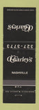 Matchbook Cover - O'Charley's Nashville TN
