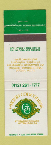 Matchbook Cover - Grand Concourse Pittsburgh PA