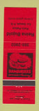 Matchbook Cover - Reina Bujold Gaspe QC RED