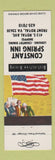 Matchbook Cover - Constant Spring Inn Front Royal VA