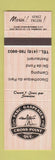Matchbook Cover - Parc Gaspesien Cross Point QC