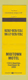 Matchbook Cover - Midtown Motel Front Royal VA