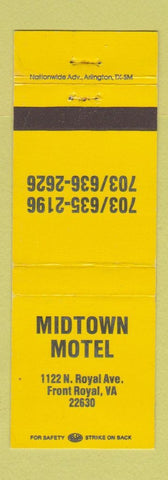 Matchbook Cover - Midtown Motel Front Royal VA