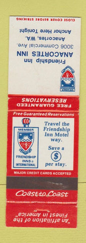 Matchbook Cover - Friendship Inn Anacortes WA WEAR