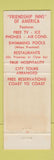 Matchbook Cover - Friendship Inn Anacortes WA WEAR