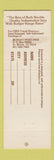 Matchbook Cover - Cool Harbor Motel Front Royal VA Budget Host
