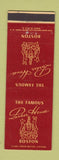 Matchbook Cover - Parker House Boston MA