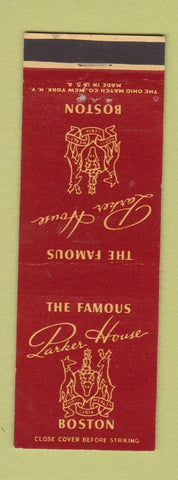 Matchbook Cover - Parker House Boston MA