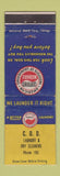 Matchbook Cover - COD Laundry Dry Cleaning low phone # WEAR