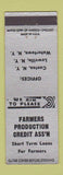 Matchbook Cover - Farmers Production Credit Canton Lowville Watertown NY WEAR