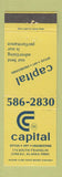 Matchbook Cover - Capital Office Art Engineers Juneau AK