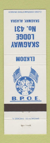 Matchbook Cover - Elks Lodge Skagway AK