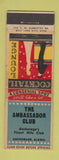 Matchbook Cover - Ambassador Club Anchorage AK